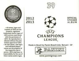2012-13 Panini UEFA Champions League Stickers #39 Milos Ninkovic Back