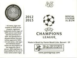 2012-13 Panini UEFA Champions League Stickers #45 Artem Milevskiy Back