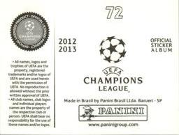 2012-13 Panini UEFA Champions League Stickers #72 Sime Vrsaljko Back