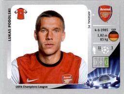 2012-13 Panini UEFA Champions League Stickers #99 Lukas Podolski Front