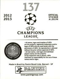 2012-13 Panini UEFA Champions League Stickers #137 Vassilis Torosidis Back