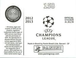 2012-13 Panini UEFA Champions League Stickers #158 Ignazio Abate Back