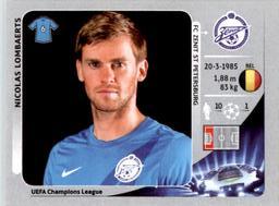 2012-13 Panini UEFA Champions League Stickers #178 Nicolas Lombaerts Front