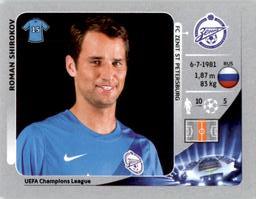 2012-13 Panini UEFA Champions League Stickers #184 Roman Shirokov Front
