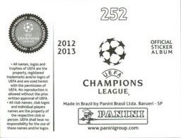 2012-13 Panini UEFA Champions League Stickers #252 Micah Richards Back