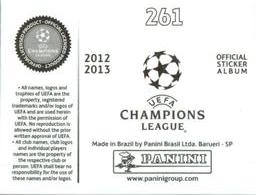 2012-13 Panini UEFA Champions League Stickers #261 Sergio Aguero Back