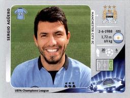 2012-13 Panini UEFA Champions League Stickers #261 Sergio Aguero Front