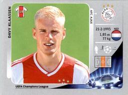 2012-13 Panini UEFA Champions League Stickers #275 Davy Klaassen Front