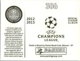 2012-13 Panini UEFA Champions League Stickers #306 David Luiz Back