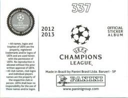 2012-13 Panini UEFA Champions League Stickers #337 Gianluigi Buffon Back