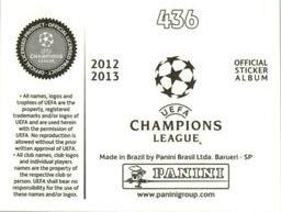 2012-13 Panini UEFA Champions League Stickers #436 Edgar Olekhnovich Back