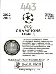 2012-13 Panini UEFA Champions League Stickers #443 Aleksandr Hleb Back