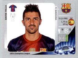 2012-13 Panini UEFA Champions League Stickers #459 David Villa Front