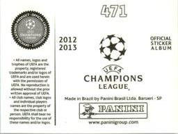 2012-13 Panini UEFA Champions League Stickers #471 Nicolas Gaitan Back