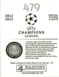 2012-13 Panini UEFA Champions League Stickers #479 Oscar Cardozo Back