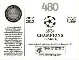 2012-13 Panini UEFA Champions League Stickers #480 FC Spartak Moskva Badge Back