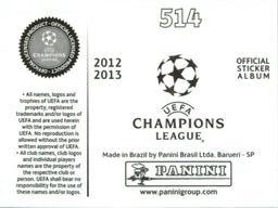 2012-13 Panini UEFA Champions League Stickers #514 Georgios Samaras Back