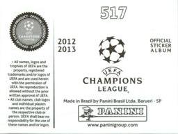 2012-13 Panini UEFA Champions League Stickers #517 David de Gea Back