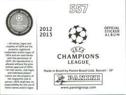 2012-13 Panini UEFA Champions League Stickers #557 Emmanuel Eboue Back