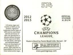 2012-13 Panini UEFA Champions League Stickers #574 Ivo Pinto Back