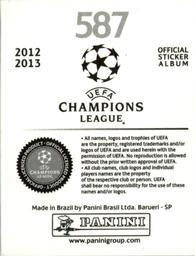 2012-13 Panini UEFA Champions League Stickers #587 Cadu Back