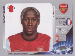 2012-13 Panini UEFA Champions League Stickers #87 Bacary Sagna Front