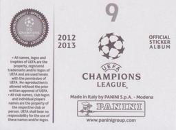 2012-13 Panini UEFA Champions League Stickers #9 Trophy Back