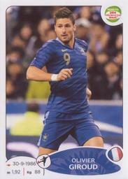 2013 Panini Road to 2014 FIFA World Cup Brazil Stickers #107 Olivier Giroud Front