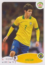 2013 Panini Road to 2014 FIFA World Cup Brazil Stickers #10 Oscar Front