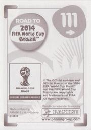 2013 Panini Road to 2014 FIFA World Cup Brazil Stickers #111 Glen Johnson Back