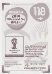 2013 Panini Road to 2014 FIFA World Cup Brazil Stickers #118 Steven Gerrard Back