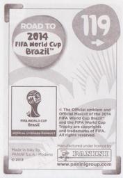 2013 Panini Road to 2014 FIFA World Cup Brazil Stickers #119 Frank Lampard Back