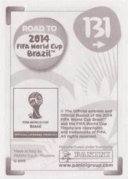 2013 Panini Road to 2014 FIFA World Cup Brazil Stickers #131 Sergio Ramos Back
