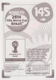 2013 Panini Road to 2014 FIFA World Cup Brazil Stickers #145 Hugo Suarez Back