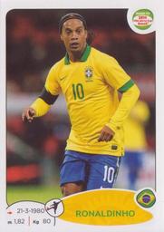 2013 Panini Road to 2014 FIFA World Cup Brazil Stickers #14 Ronaldinho Front