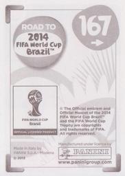 2013 Panini Road to 2014 FIFA World Cup Brazil Stickers #167 Matias Fernandez Back