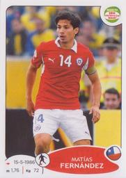 2013 Panini Road to 2014 FIFA World Cup Brazil Stickers #167 Matias Fernandez Front