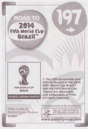 2013 Panini Road to 2014 FIFA World Cup Brazil Stickers #197 Renato Ibarra Back