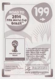 2013 Panini Road to 2014 FIFA World Cup Brazil Stickers #199 Christian Benitez Back