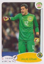 2013 Panini Road to 2014 FIFA World Cup Brazil Stickers #1 Julio Cesar Front
