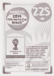2013 Panini Road to 2014 FIFA World Cup Brazil Stickers #225 Andre Carrillo Back