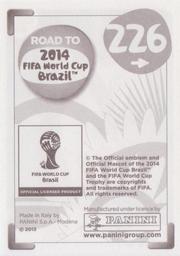 2013 Panini Road to 2014 FIFA World Cup Brazil Stickers #226 Jefferson Farfan Back