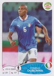 2013 Panini Road to 2014 FIFA World Cup Brazil Stickers #23 Angelo Ogbonna Front