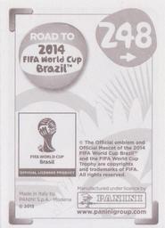 2013 Panini Road to 2014 FIFA World Cup Brazil Stickers #248 Jorge Torres Nilo Back