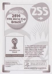 2013 Panini Road to 2014 FIFA World Cup Brazil Stickers #255 Oribe Peralta Back