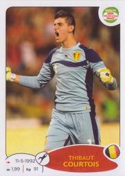 2013 Panini Road to 2014 FIFA World Cup Brazil Stickers #257 Thibaut Courtois Front