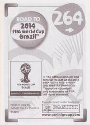 2013 Panini Road to 2014 FIFA World Cup Brazil Stickers #264 Marouane Fellaini Back