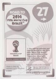 2013 Panini Road to 2014 FIFA World Cup Brazil Stickers #27 Claudio Marchisio Back