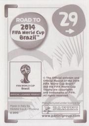 2013 Panini Road to 2014 FIFA World Cup Brazil Stickers #29 Andrea Pirlo Back