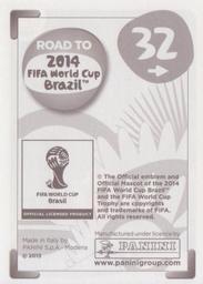 2013 Panini Road to 2014 FIFA World Cup Brazil Stickers #32 Mattia Destro Back